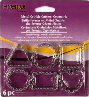 Каттеры Sculpey Mini Metal, геометрические фигуры Каттеры Sculpey Mini Metal, геометрические фигуры