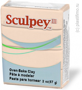 Полимерная глина Sculpey III 093 (бежевый) 57г