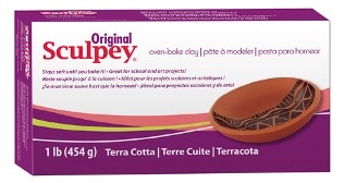 Полимерная глина Sculpey Original (терракотовый) 454г Полимерная глина Sculpey Original (терракотовый) 454г