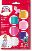 Комплект полимерной глины для детей FIMO kids «Гирли», 6 блоков по 42 гр.