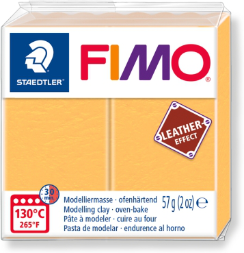 Полимерная глина FIMO Effect 109, кожа желтый шафран, 57г Полимерная глина FIMO Effect 109, кожа желтый шафран, 57г