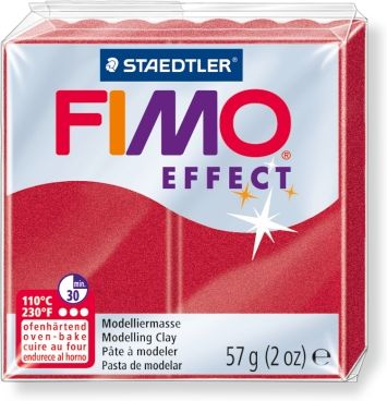 Полимерная глина FIMO Effect 28, красный металлик, 57г Полимерная глина FIMO Effect 28, красный металлик, 57г