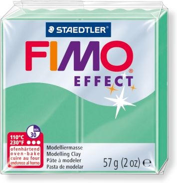 Полимерная глина FIMO Effect 506, зеленый нефрит, 57г Полимерная глина FIMO Effect 506, зеленый нефрит, 57г