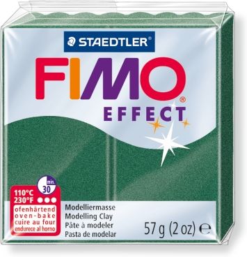 Полимерная глина FIMO Effect 58, зеленый металлик, 57г Полимерная глина FIMO Effect 58, зеленый металлик, 57г