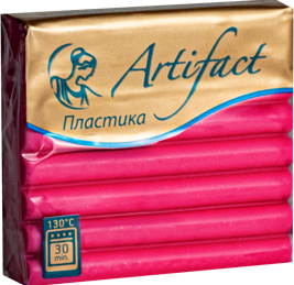 Пластика Artifact (Артефакт) брус 50г шифон с блестками гранатовый 9116 Пластика Artifact (Артефакт) брус 50г шифон с блестками гранатовый 9116