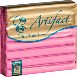 Пластика Artifact (Артефакт) брус 50г шифон с блестками розовая фуксия 9118 Пластика Artifact (Артефакт) брус 50г шифон с блестками розовая фуксия 9118