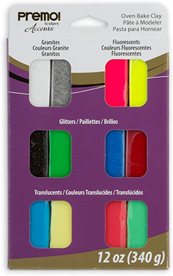 Набор Sculpey Premo Sampler Pack 12 цветов (эффекты) 340г Набор Sculpey Premo Sampler Pack 12 цветов (эффекты) 340г