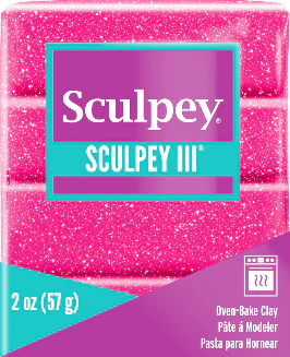 Полимерная глина Sculpey III 558 (розовый с блестками) 57г Полимерная глина Sculpey III 558 (розовый с блестками) 57г