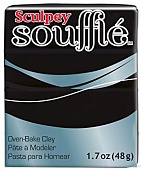 sculpey souffle полимерная глина 48 г su 6042 черный